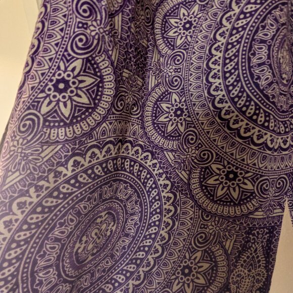 Thailand long cotton pant purple, one size - Picture 3 of 3